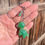 Thumbnail: Green Glitter Dinosaur Keychain – Handmade Resin Charm