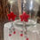 Thumbnail: Red Heart Resin Dangle Earrings
