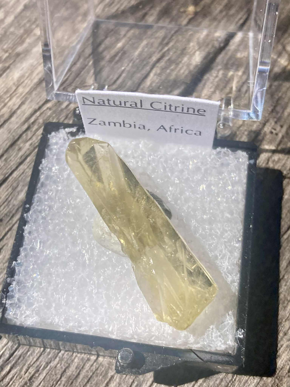 Golden Citrine Point – 1.25" Natural Crystal from Zambia
