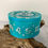 Thumbnail: Handmade turquoise/blue and silver zodiac symbol dish with lid