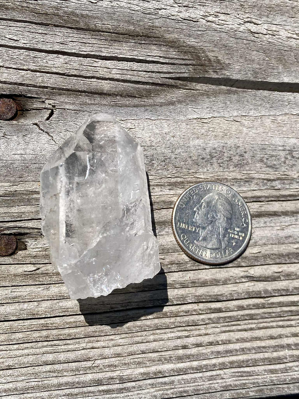 Thumbnail: Clear Quartz Crystal Point – Polished Natural Stone (2 Inches)