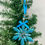 Thumbnail: Blue Glitter Snowflake Ornament