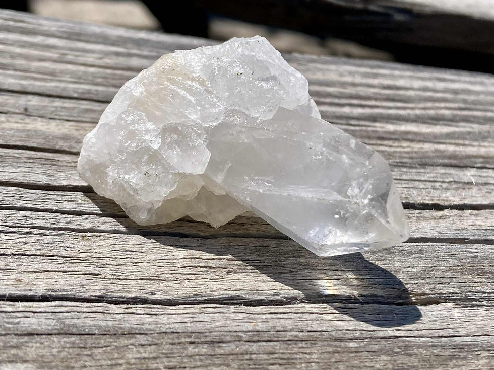 Quartz Crystal Point on Rock Base – Natural Specimen (2 Inches)