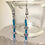 Thumbnail: Handmade Labradorite & Seed Bead Dangle Earrings