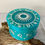 Thumbnail: Handmade turquoise/blue and silver zodiac symbol dish with lid