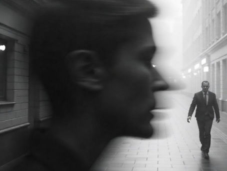 Businessperson standing alone on an empty street, evoking feelings of isolation, burnout, and the emotional impact of toxic leadership and workplace rumors.