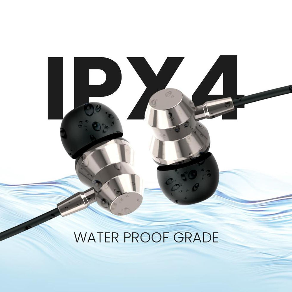 Black Xome bluetooth Xm99 Neckband with magnetic earbuds and control panel.