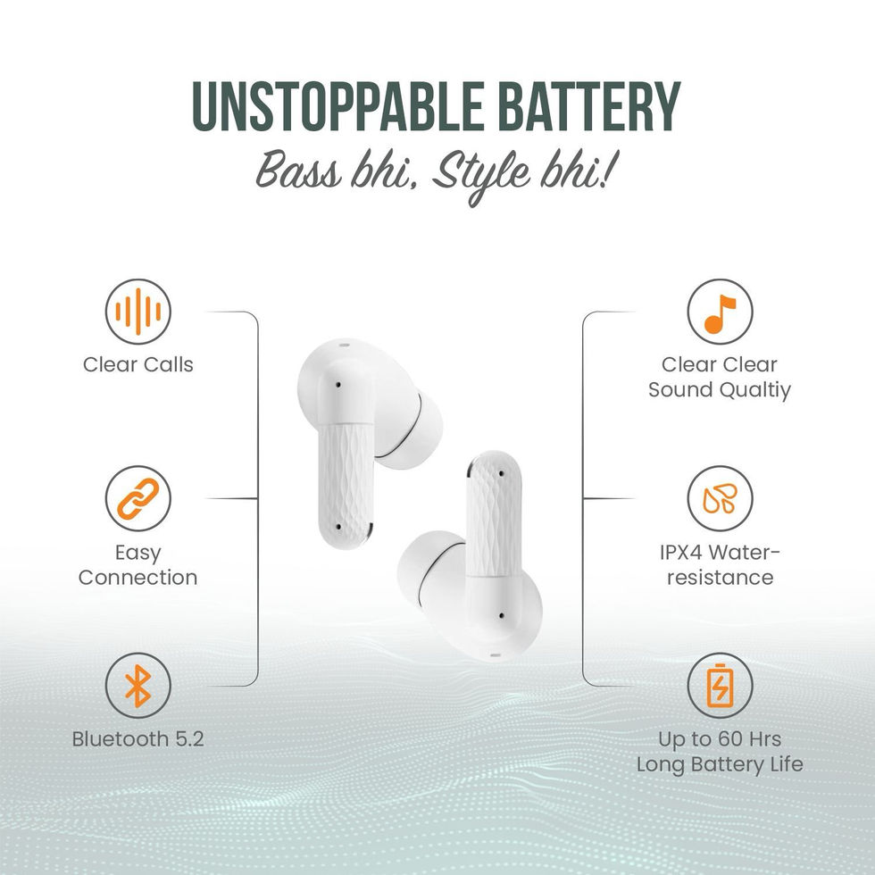 White Xome Wireless X2 PRO TWS Earbuds displayed with charging case and ergonomic design.