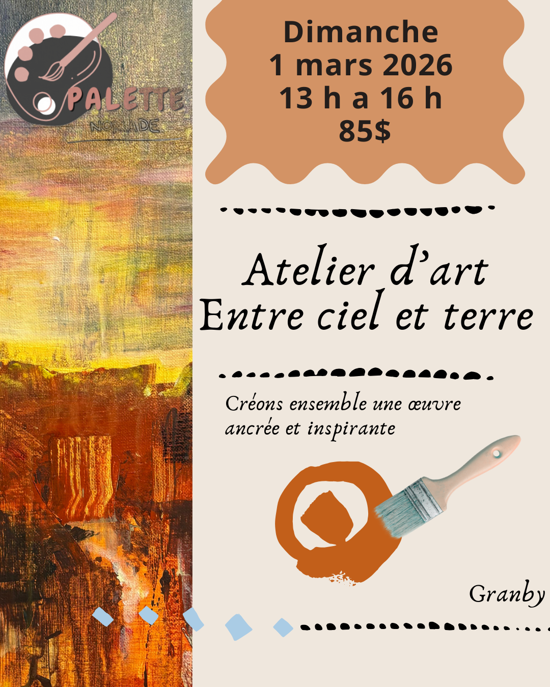 Atelier d'art -Entre ciel et terre