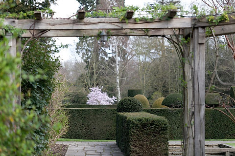 Park Grounds at Great Fosters Hotel by Surrey Wedding Photographer