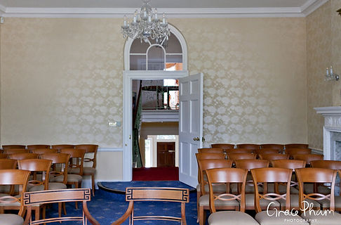 The Lord Nelson Room at Merton Register office, Morden Park House. Image by London Wedding Photographer.