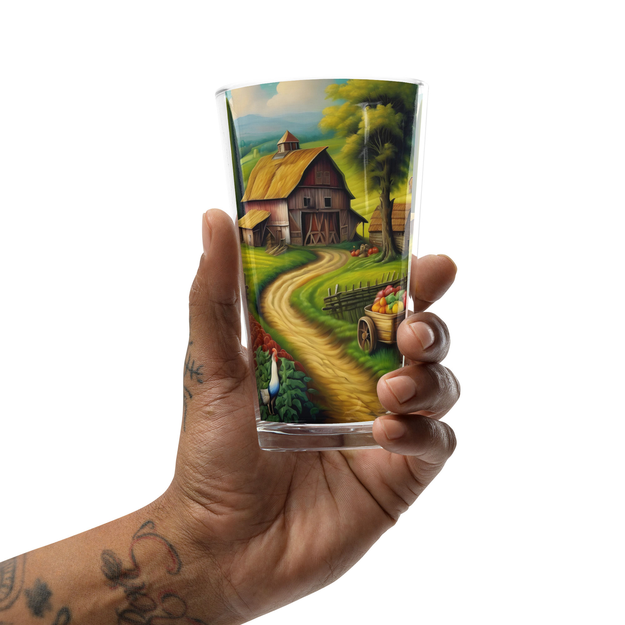 Shaker pint glass
