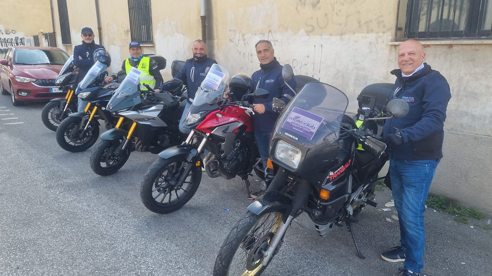 Motociclisti IRP in partenza da Lauria