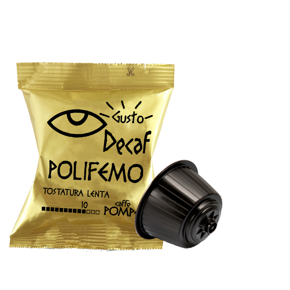 100Capsule di Caffè Compatibili DolceGusto* Polifemo - Dek R