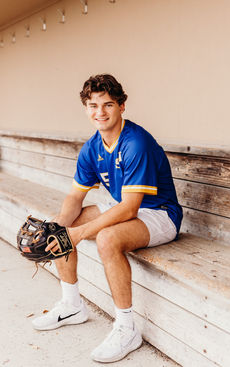 summer baseball, senior, dugout uniform, professional sports senior photoshoot Minnesota