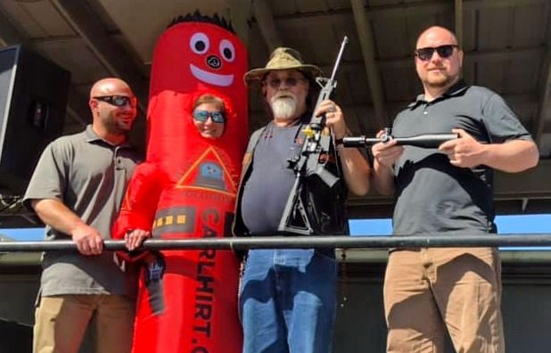 Hirts Defensive Solutions donating an Ruger AR15 to a local charity for children with cancer.  