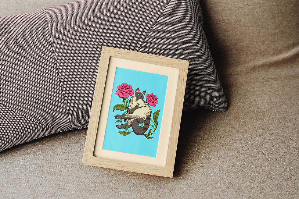 Thumbnail: Thorn & Roses Postcard