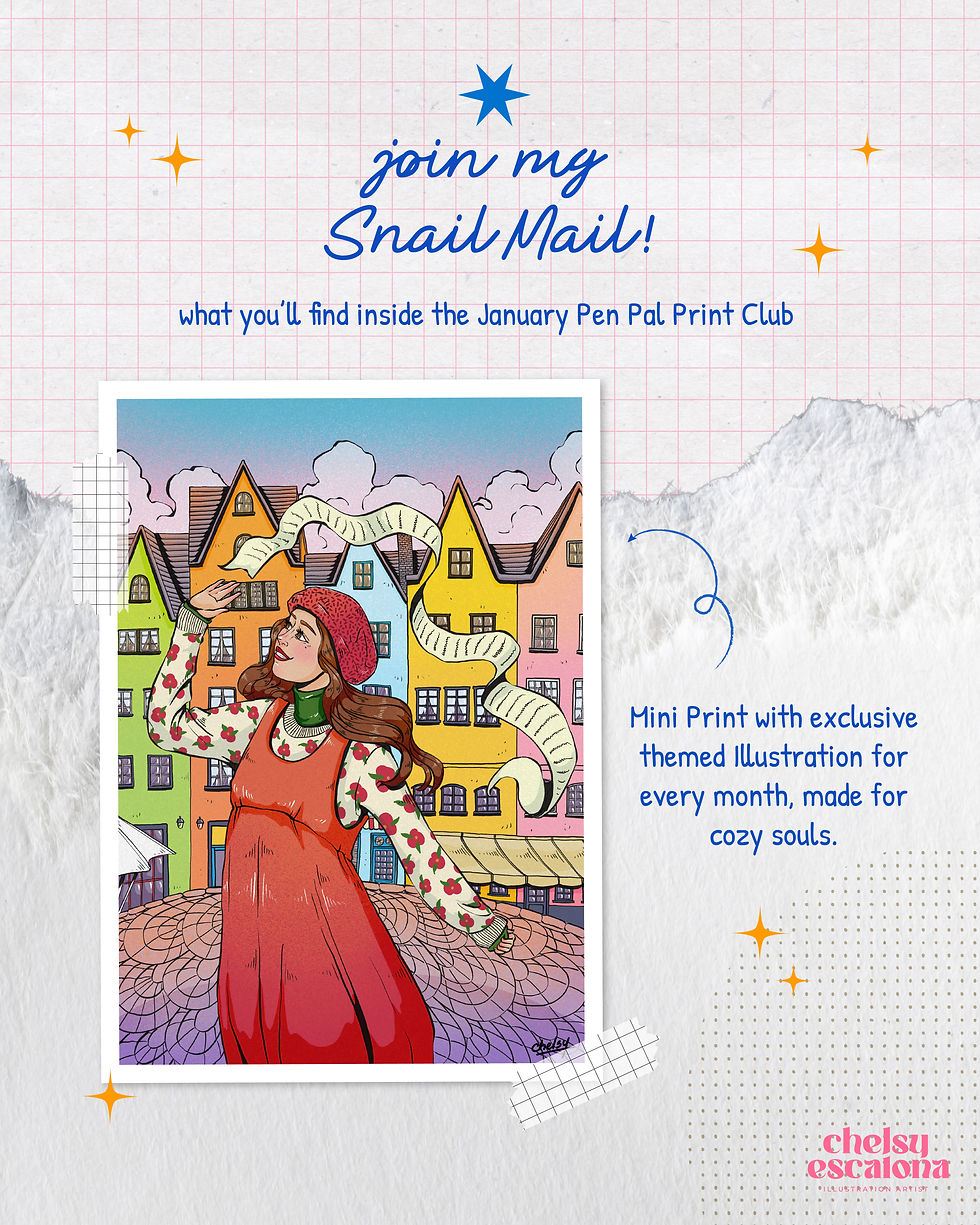 Thumbnail: 💌 Pen Pal Print and Sticker Club (Subscription Handmade Stationery)