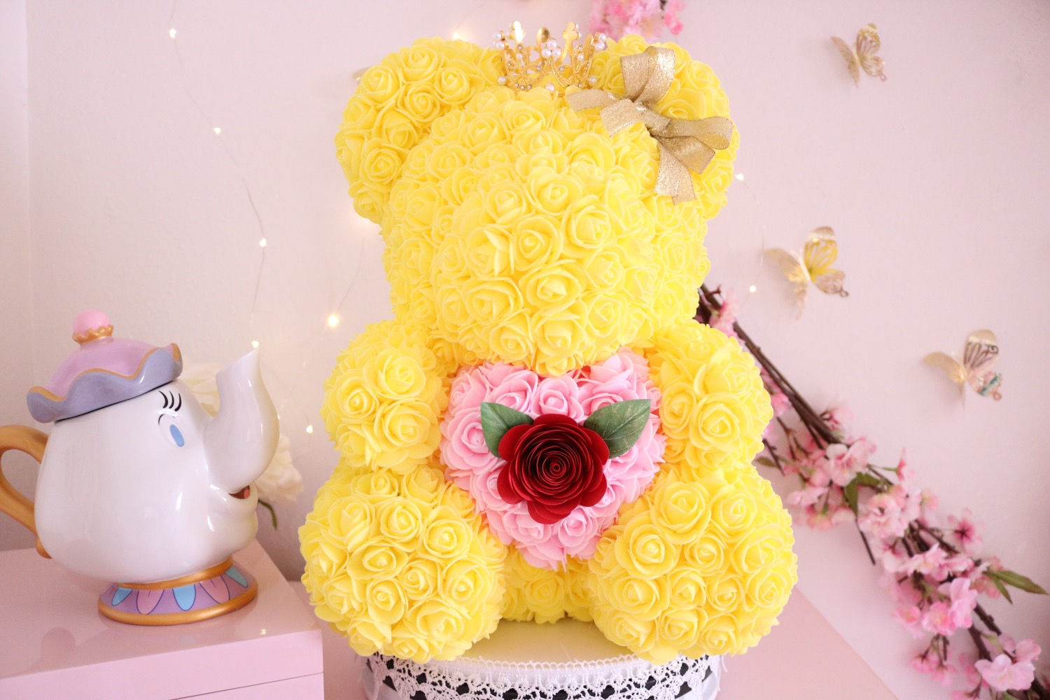 15” Princess Rose Bear