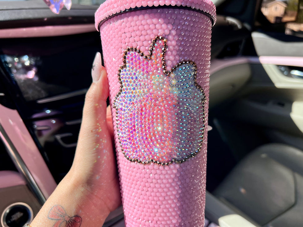 Thumbnail: Pink Pumpkin Diamond Tumbler 