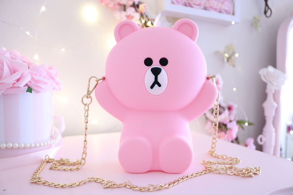 Pink Bear bag