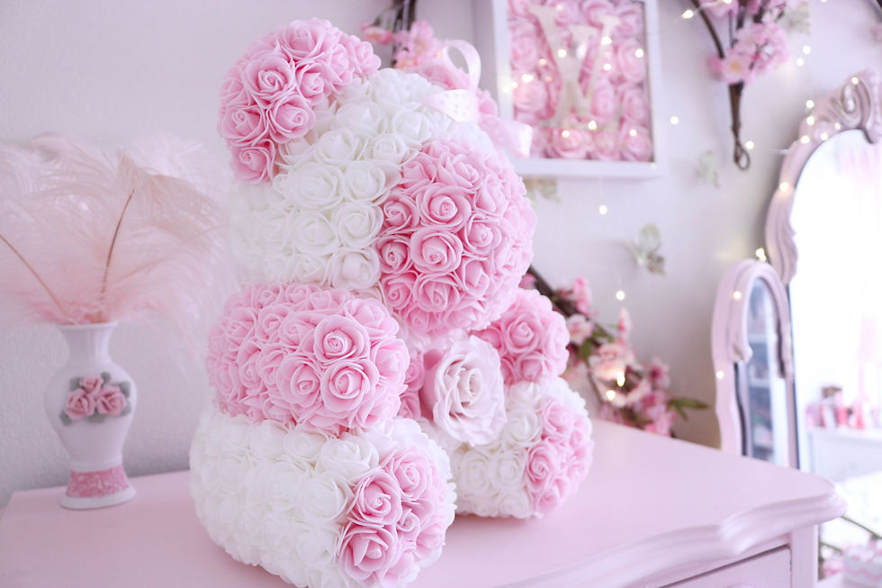 Thumbnail: Light pink & White with preserve Rose 