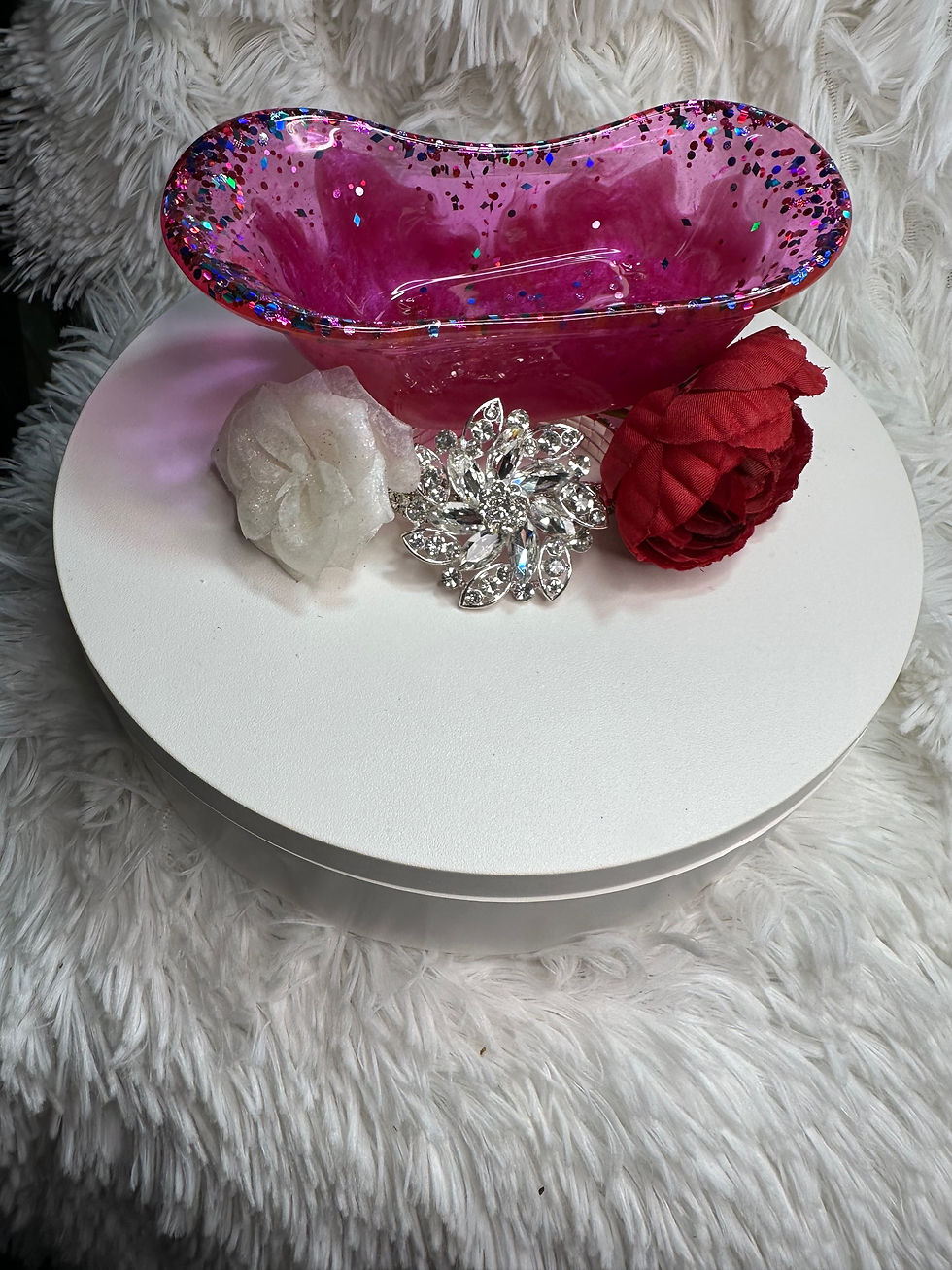 Thumbnail: Pink resin soap dish 