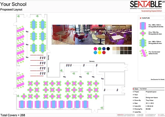 Seatable School Dining Design Services Seatable School Dining Design Services