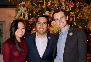 Jasmine Ako, YPAB Chair and Richard Graham, Events Chair with Executive Director Manny Prieto