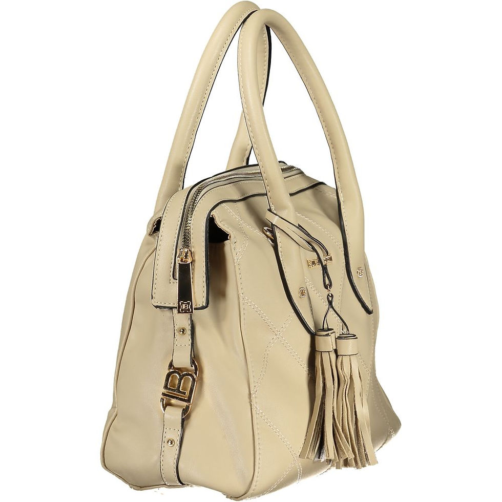 Thumbnail: Laura Biagiotti Beige PVC Women Handbag