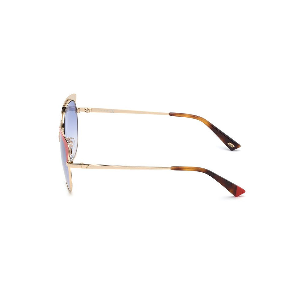 Thumbnail: WEB EYEWEAR Gold Metal Sunglasses