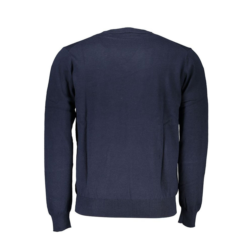 Thumbnail: Harmont & Blaine Blue Cotton Men Sweater