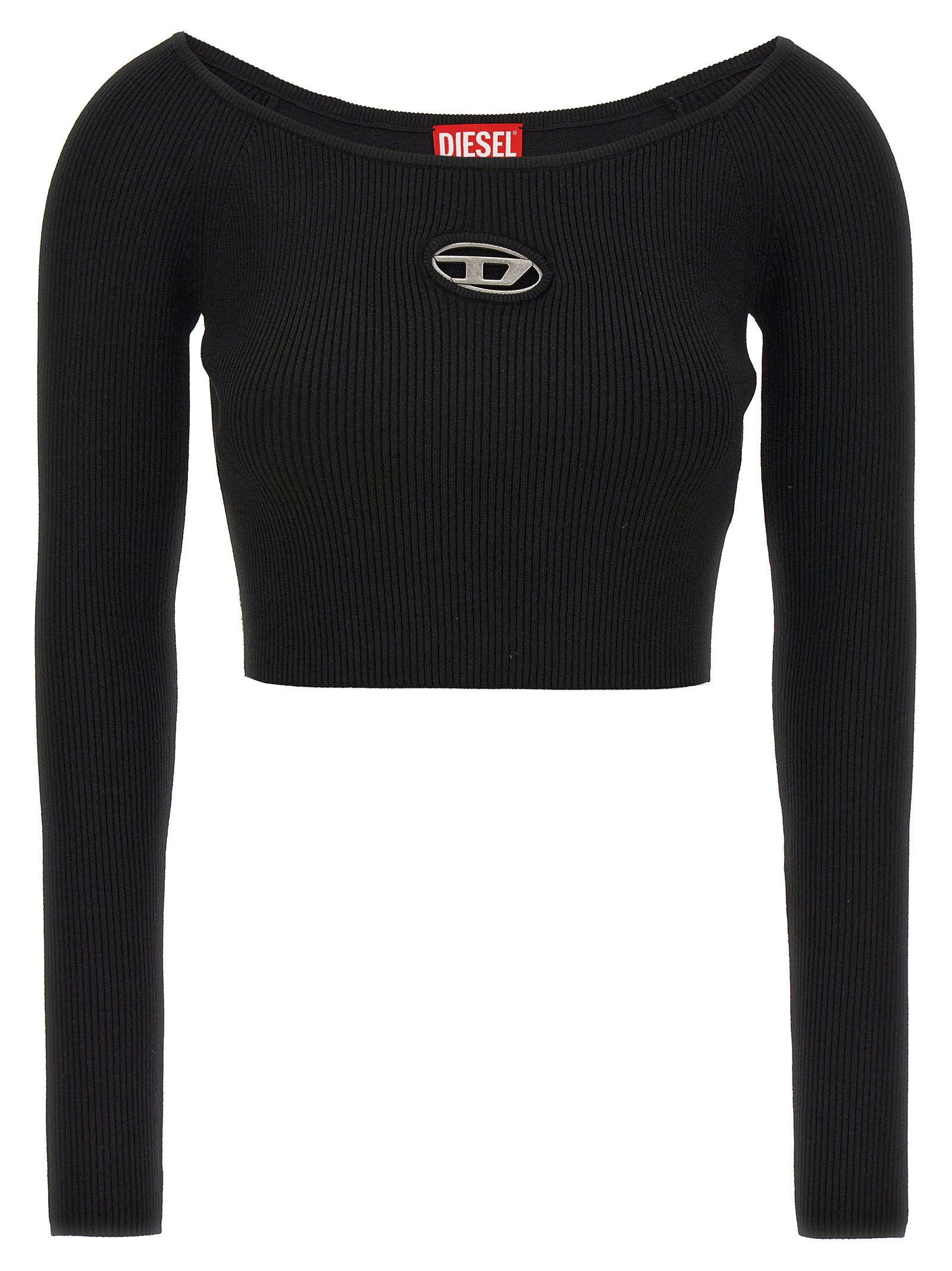 Diesel Black Viscose Cardigan