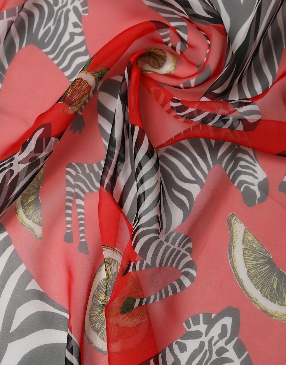 Thumbnail: Dolce & Gabbana Red Zebra Print Silk Wrap Shawl Stole 200cm x 132cm Scarf