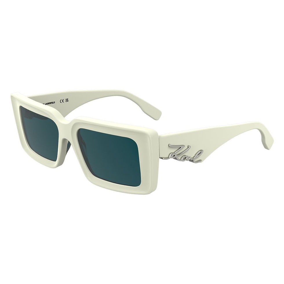 Thumbnail: Karl Lagerfeld White Acetate Sunglasses