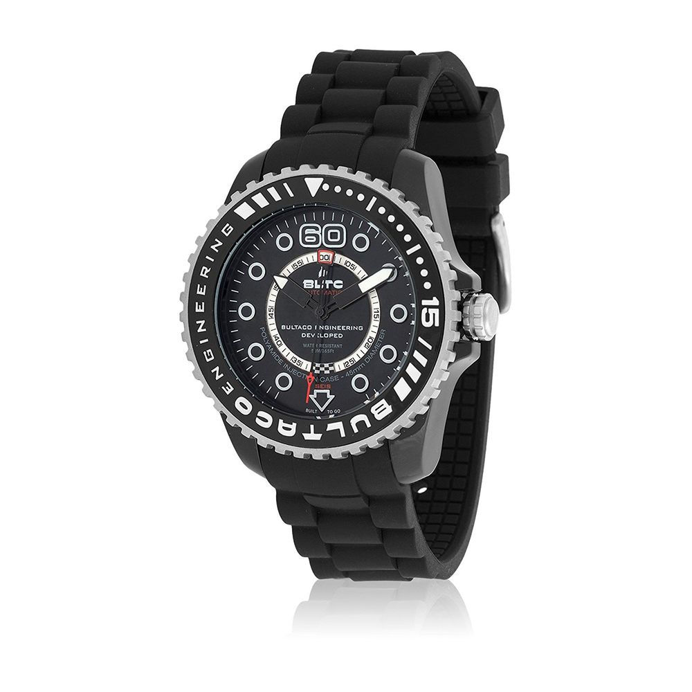 Bultaco Black Synthetic Sport Watch