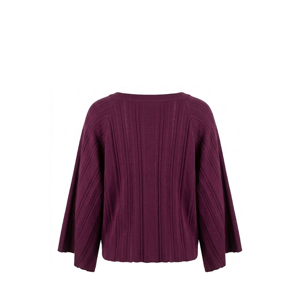 Thumbnail: Malo Purple Cotton Women Sweater