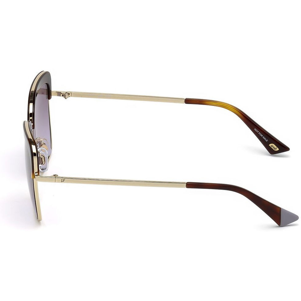 Thumbnail: WEB EYEWEAR Gold Metal Sunglasses