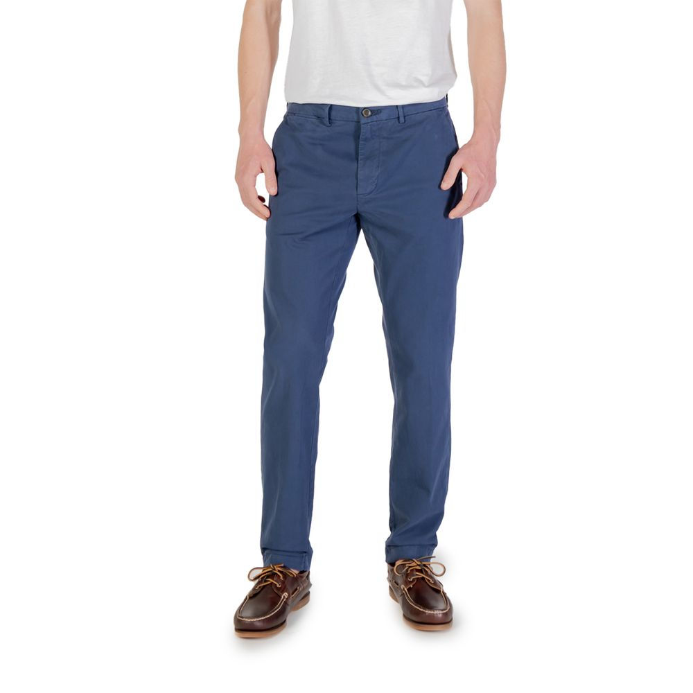 Borghese Blue Cotton Skinny Pants