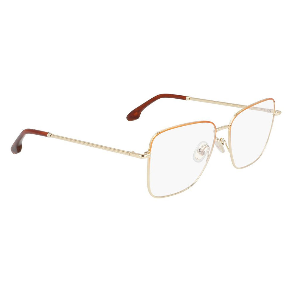 Thumbnail: Victoria Beckham Brown Metal Glasses (Frames)