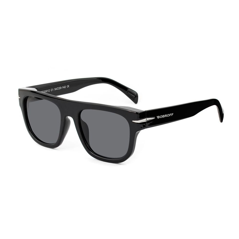 Thumbnail: Bobroff Black Acetate Sunglasses