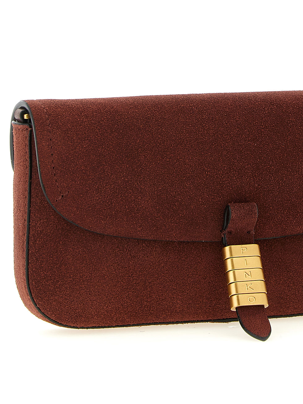 Thumbnail: PINKO Bordeaux Cowhide Shoulder Bag