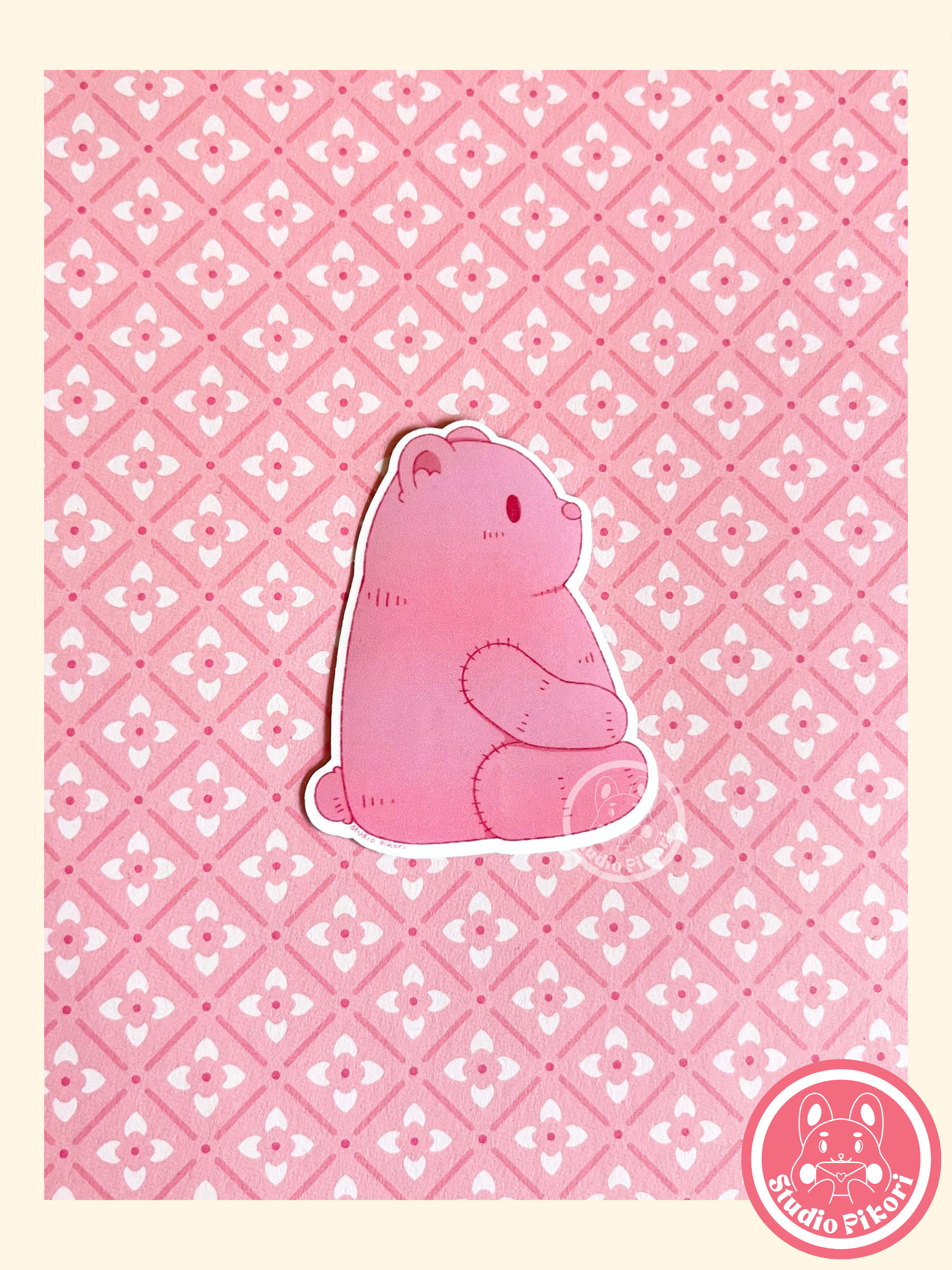 Little Pink the Teddy Bear - Sticker