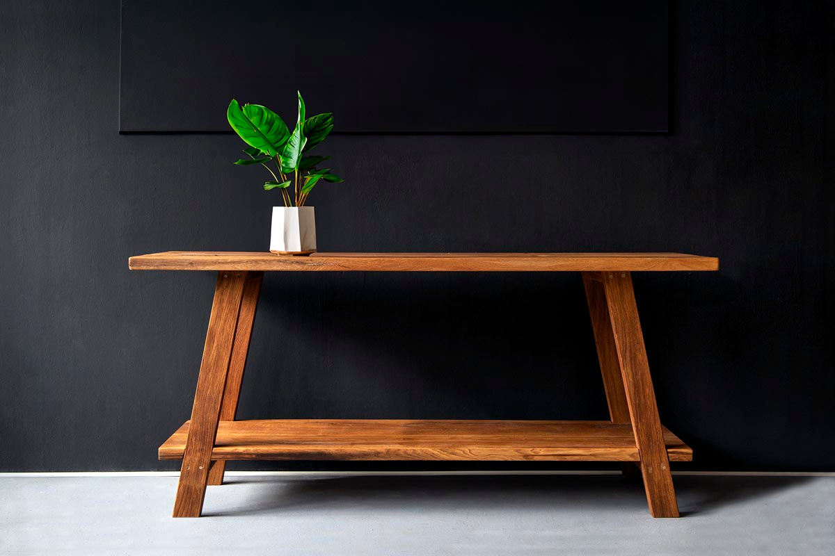 waschbeckenunterschrank eiche, waschtisch massivholz, badmöbel eiche rustikal, badezimmer unterschrank holz