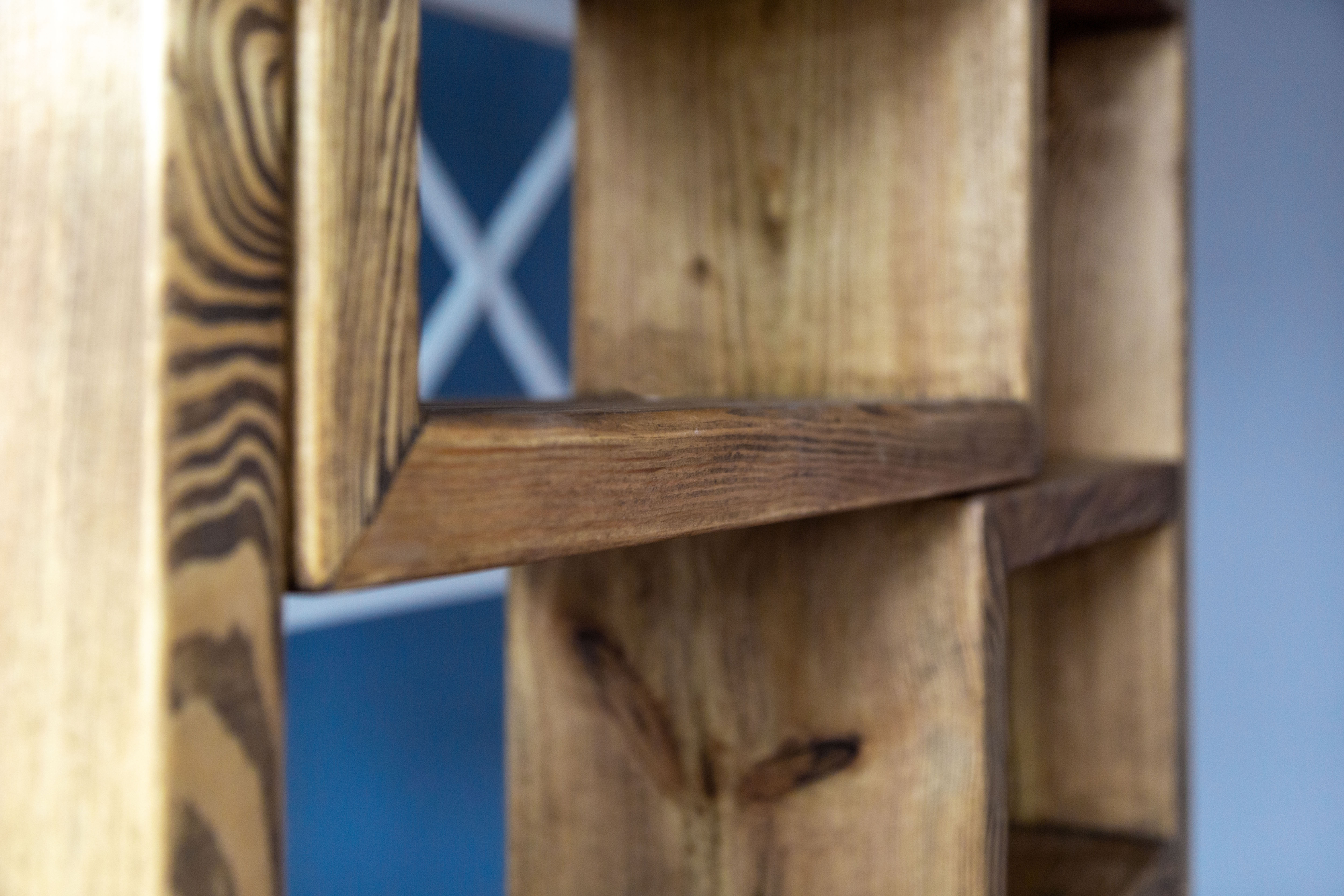 Marie aus Bauholz – Sideboard & Regal Bauholz, Kubenregal nach maß, Regal Sideboard offen Holz, vanfraai