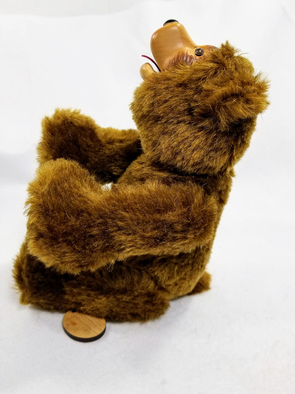 Thumbnail: RAIKES - Signed Limited Edition Wooden Face Teddy Bear - 2003-2004 "Club Bear"