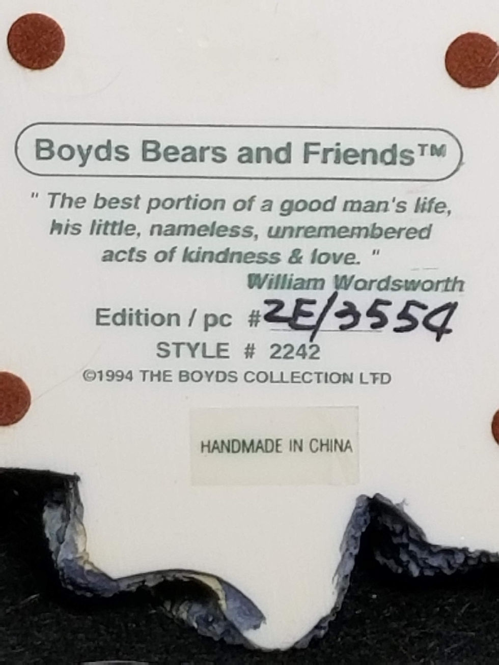 Thumbnail: Boyds Bears and Friends - The Boyds Collection 2004 - Edition 2E - Piece3554