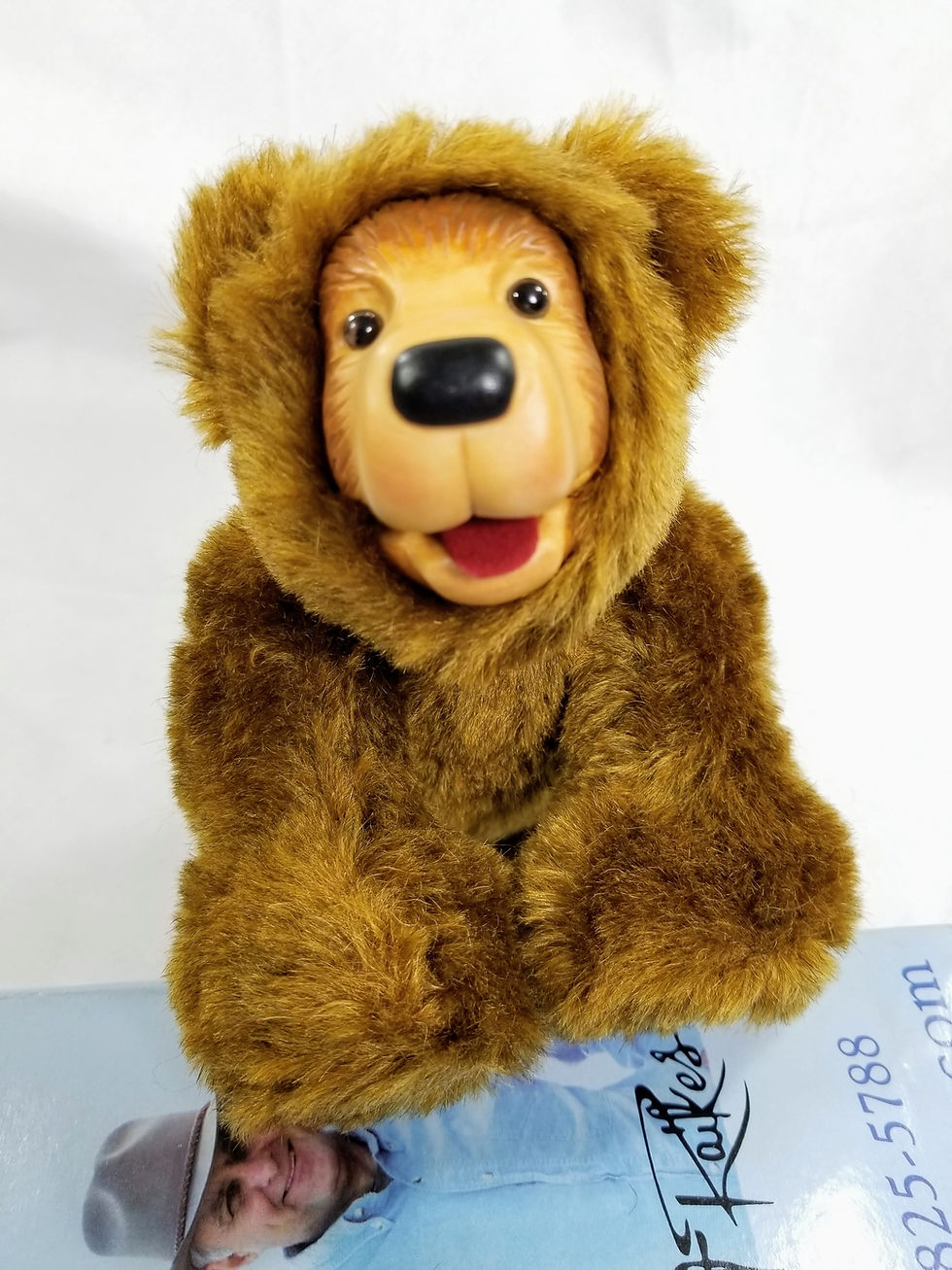 RAIKES - Signed Limited Edition Wooden Face Teddy Bear - 2003-2004 "Club Bear"