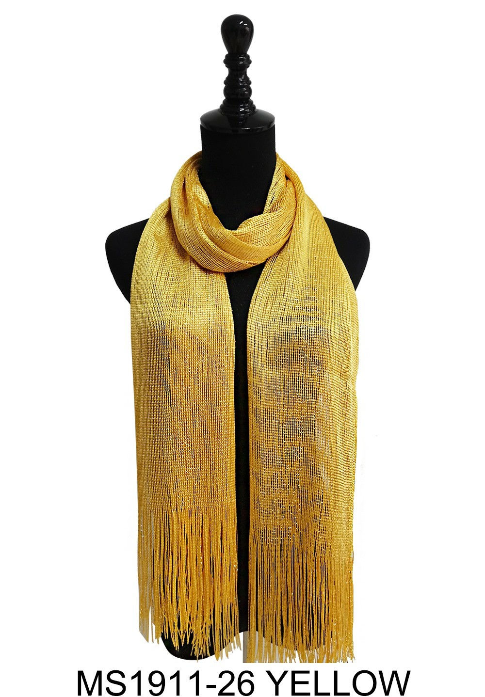 Mesh Scarf Yellow