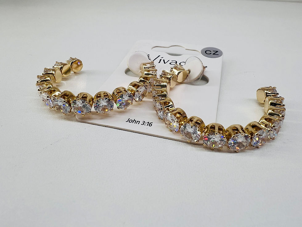 Thumbnail: Earring  Rhinestone 1.5"